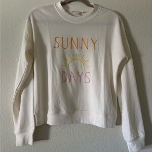 Workshop Republic Embroidered Graphic Sweater